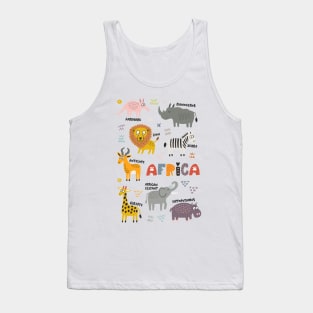 African Animals Tank Top